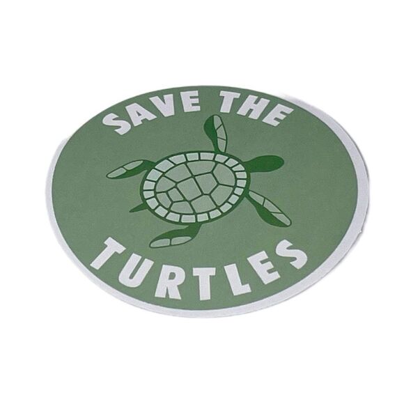 NWT Wool + Pepper Co. SAVE THE TURTLES Sticker - Picture 1 of 1